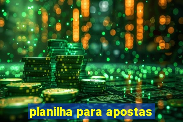 planilha para apostas